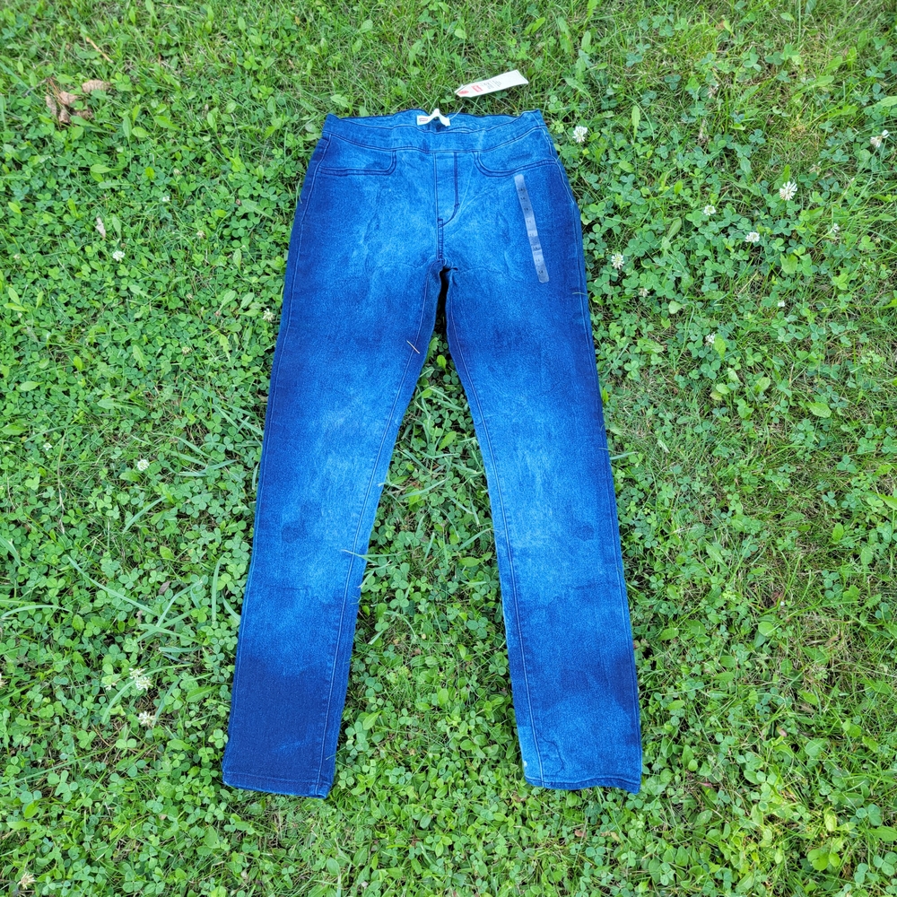 Levi's Girls Blue Distressed Stretch Leggings Size 14 NWT